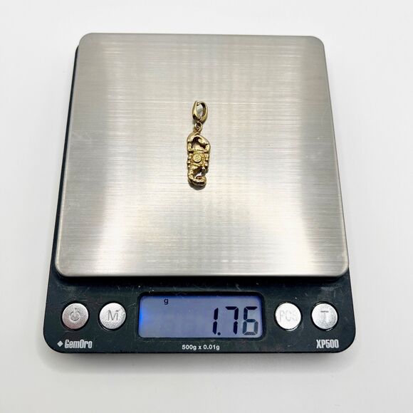18k Yellow Gold Scorpio Charm Pendant Zodiac Signed OTC Italy - Picture 10 of 10